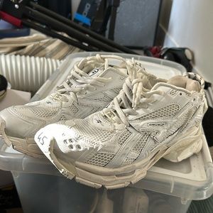 Balenciaga white running shoe